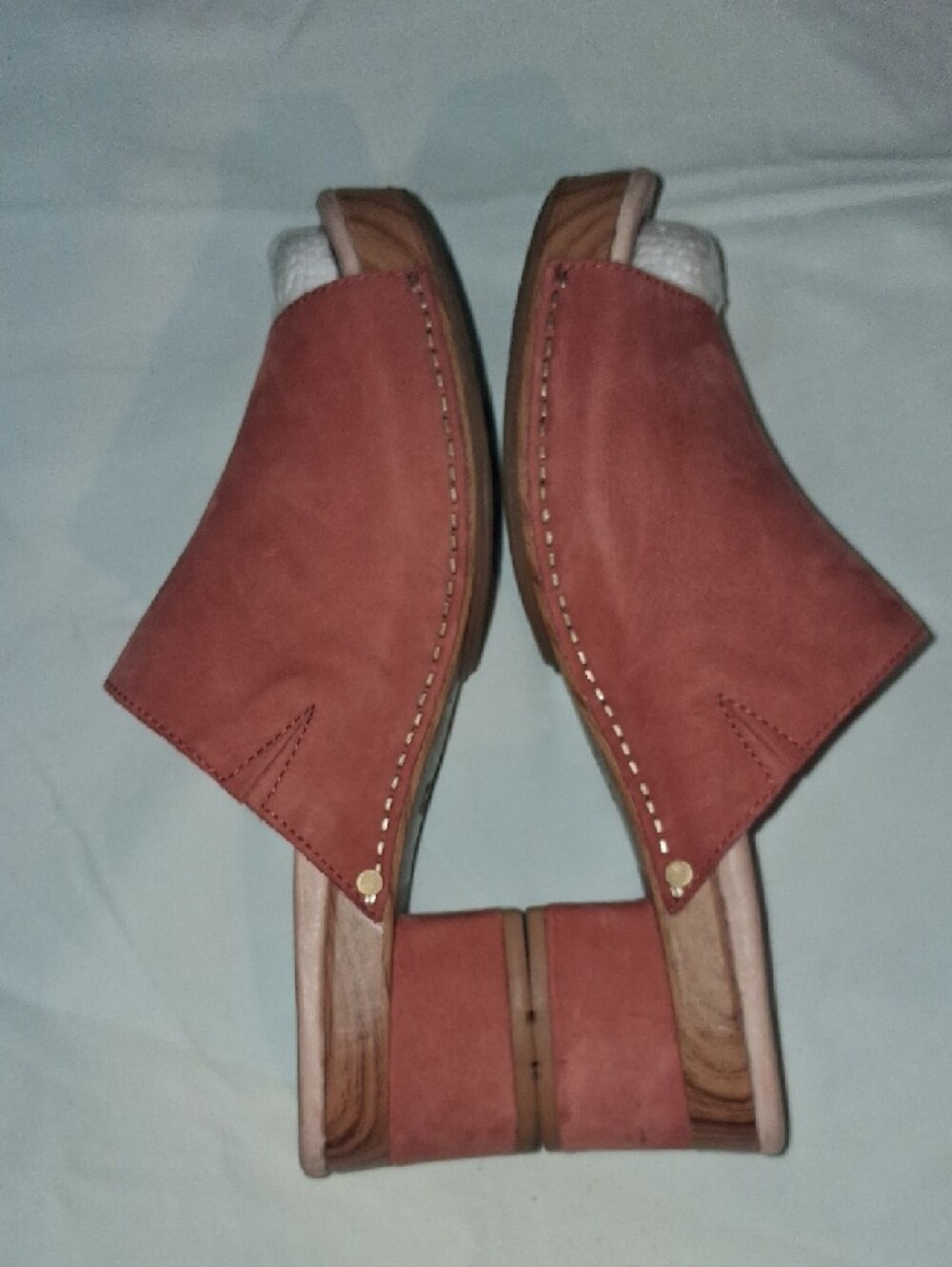 Dansko Women's Open-Toe Suede Mule in Rust - Picture 4 of 6